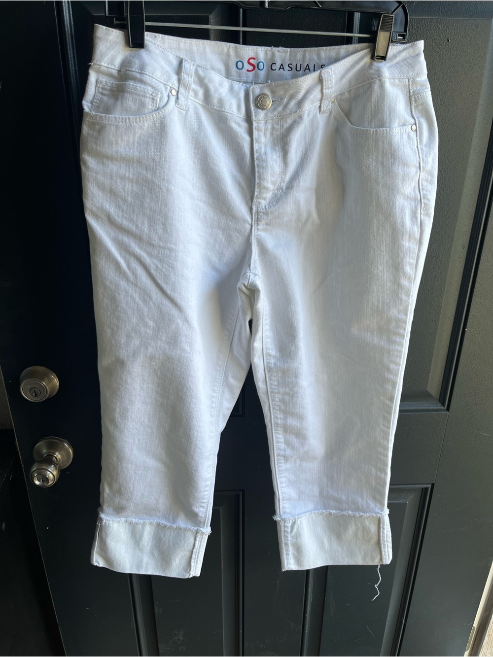 oSo Casuals White Cropped Ankle Jeans